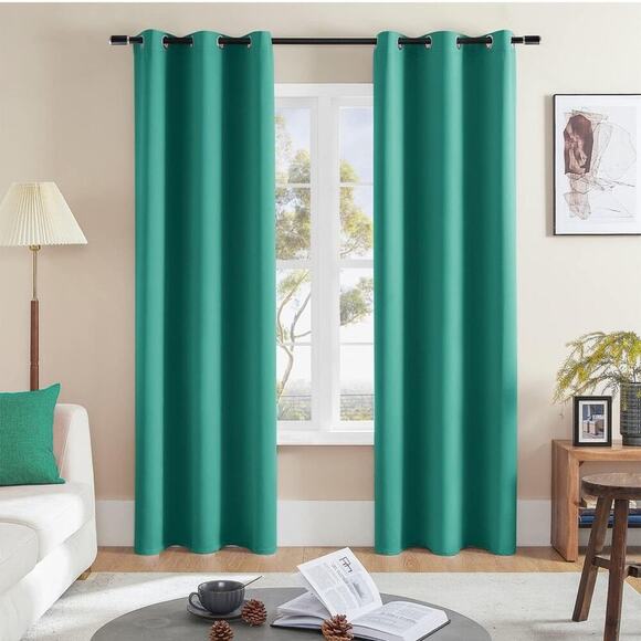 Blackout 2Panels Curtains Living Room Thermal Insulated Drapes Bedroom 42x63” - Picture 1 of 7